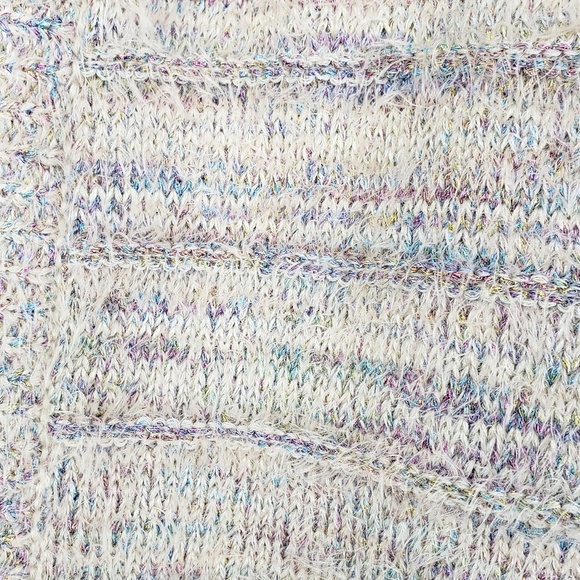 RHYME Metallic Knit Open Front Cardigan Jacket S - Picture 3 of 5